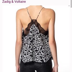 Zadig & Voltaire Black and White Camisole